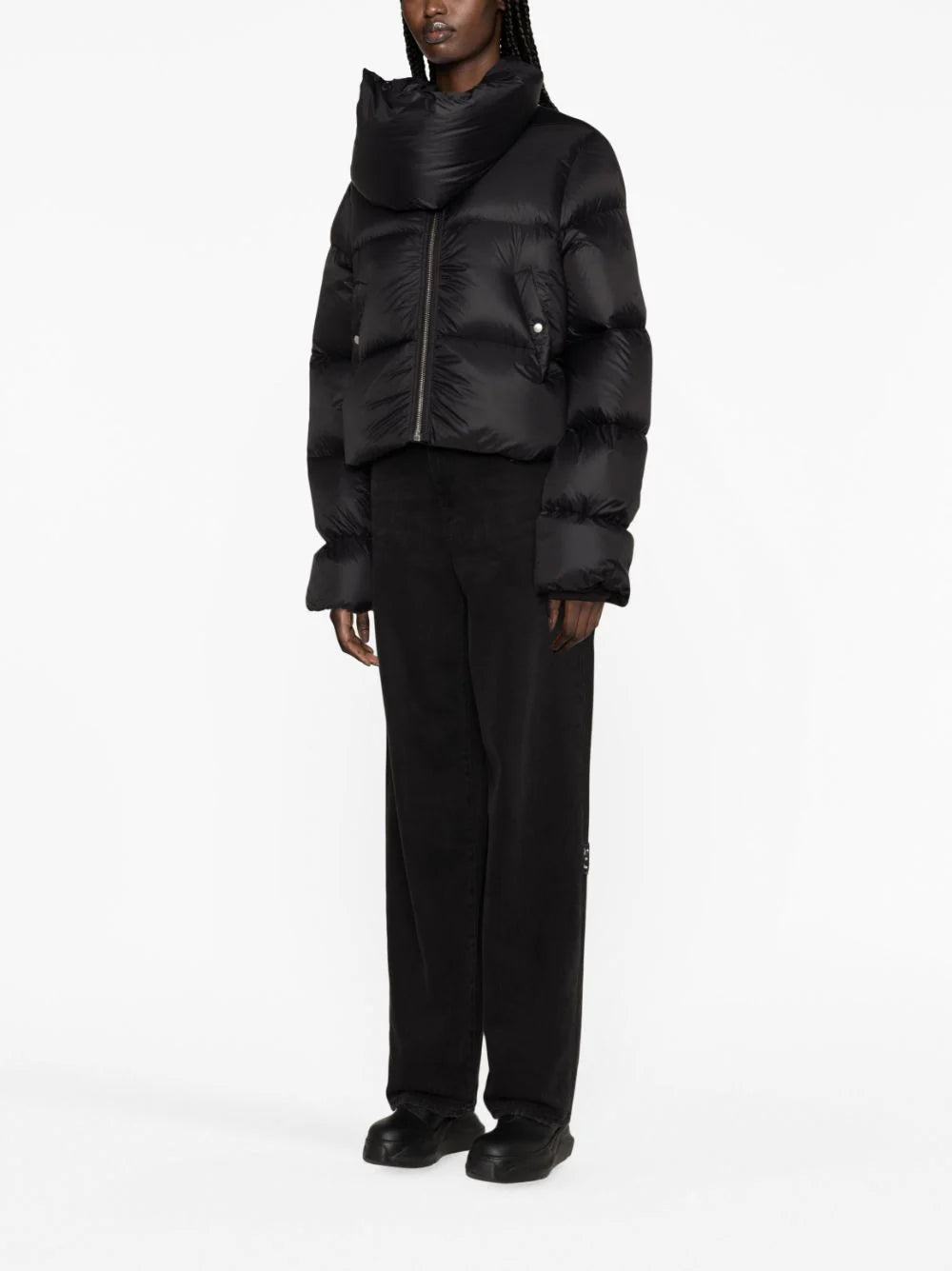 Rick Owens - Chamarra capitonada con cuello alzado