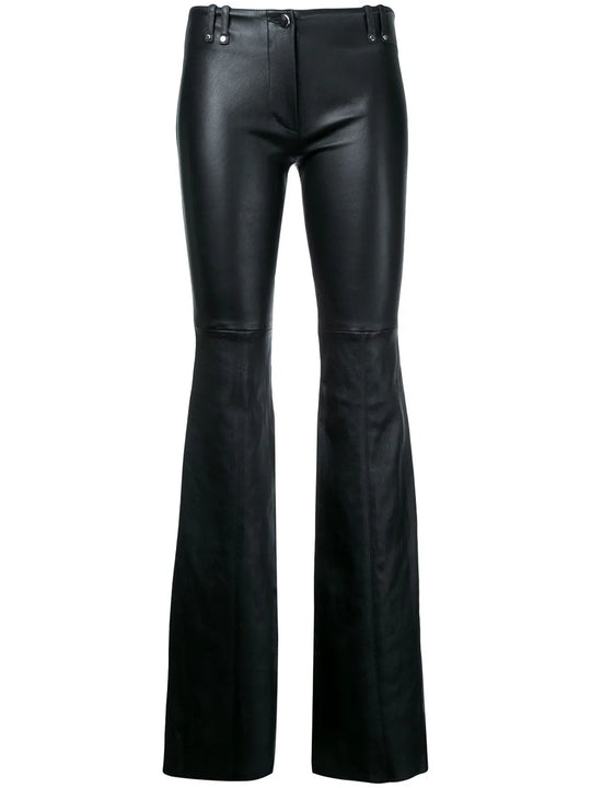Plein Sud - Flared leather trousers