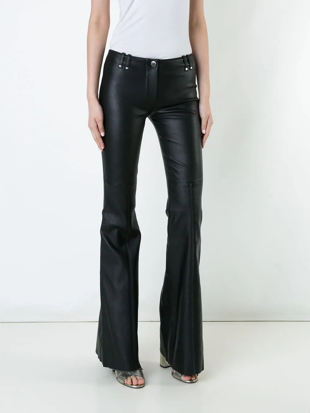 Plein Sud - Flared leather trousers