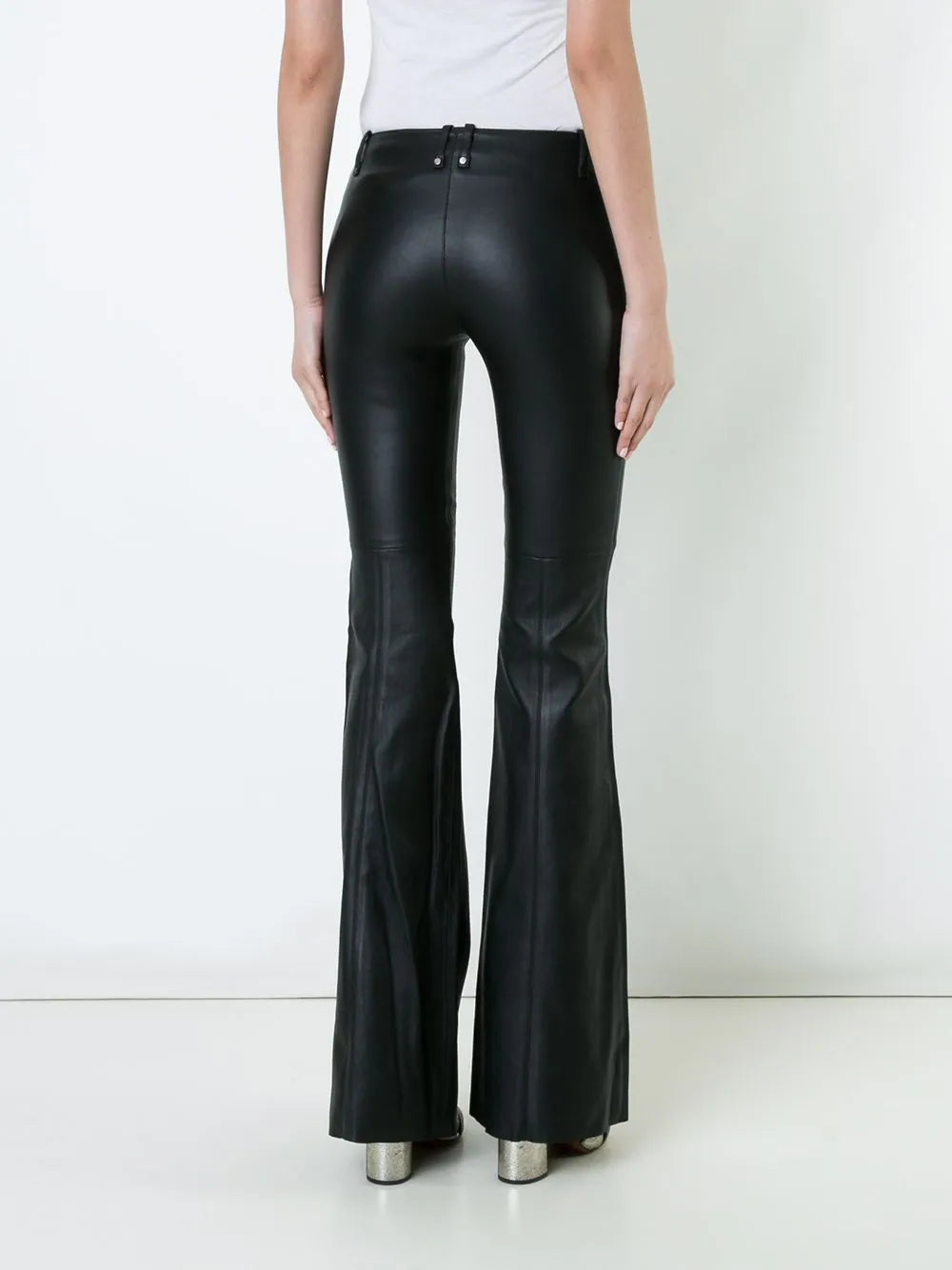 Plein Sud - Flared leather trousers