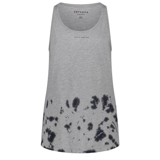 Camiseta Sersana Gris con Negro sin Mangas