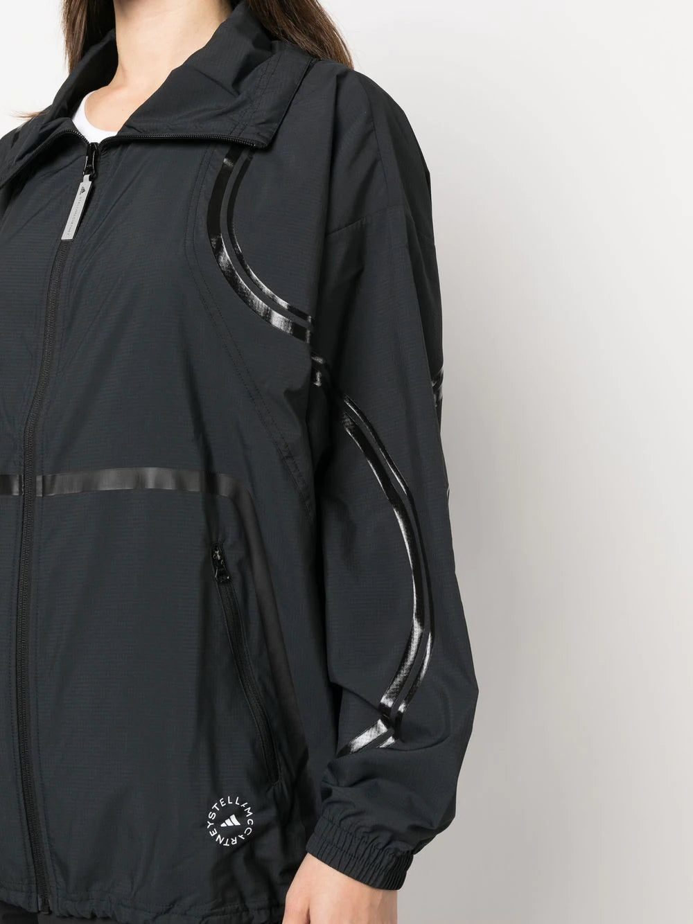 Adidas by Stella McCartney - Chamarra ligera con panel de malla