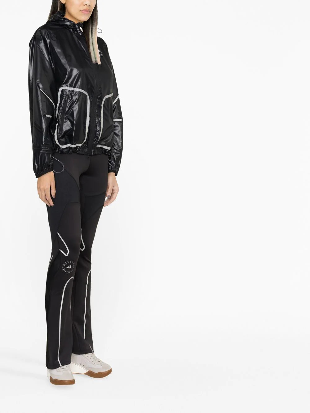 Adidas by Stella McCartney - Chamarra con capucha y cierre