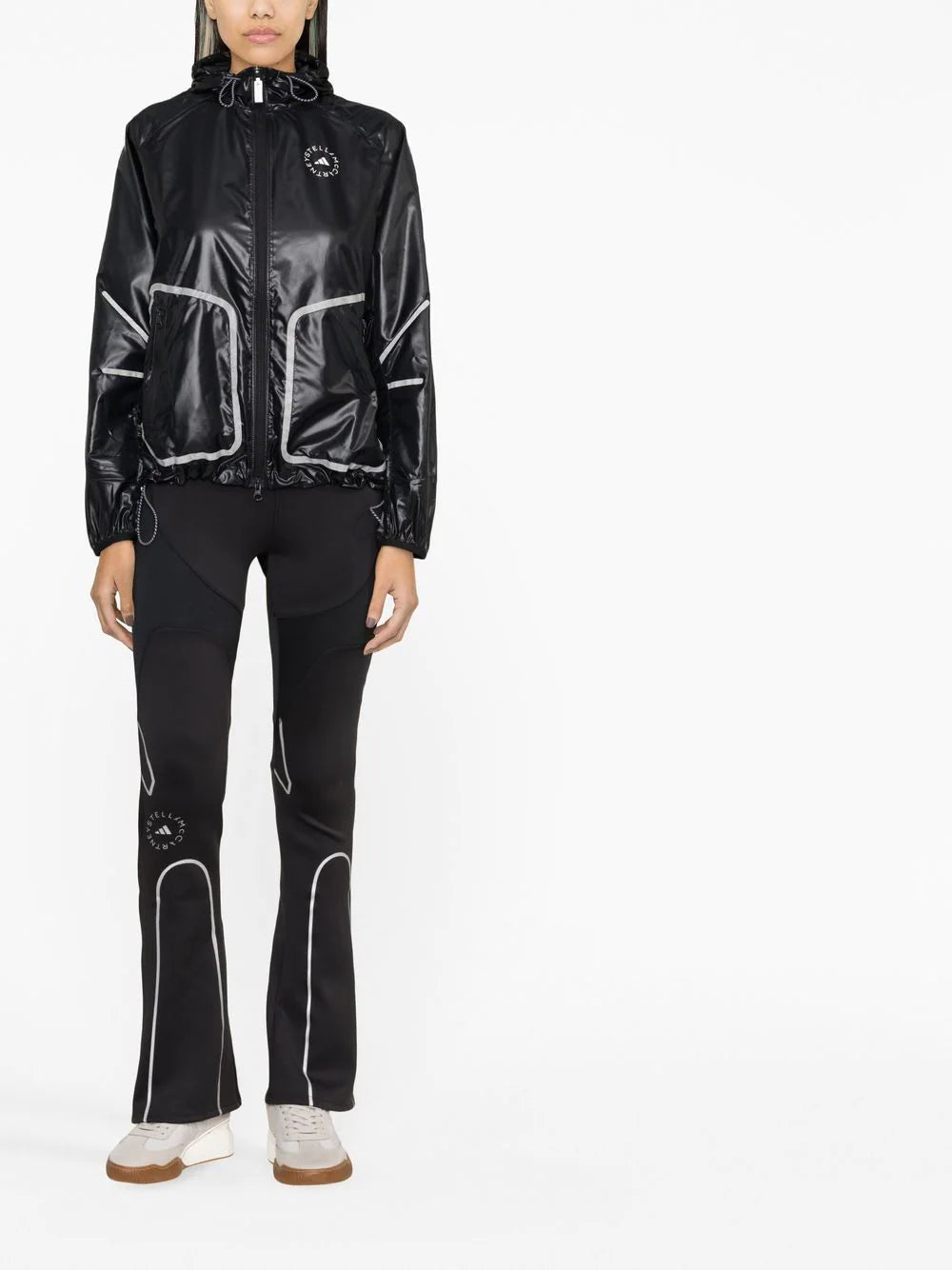 Adidas by Stella McCartney - Chamarra con capucha y cierre