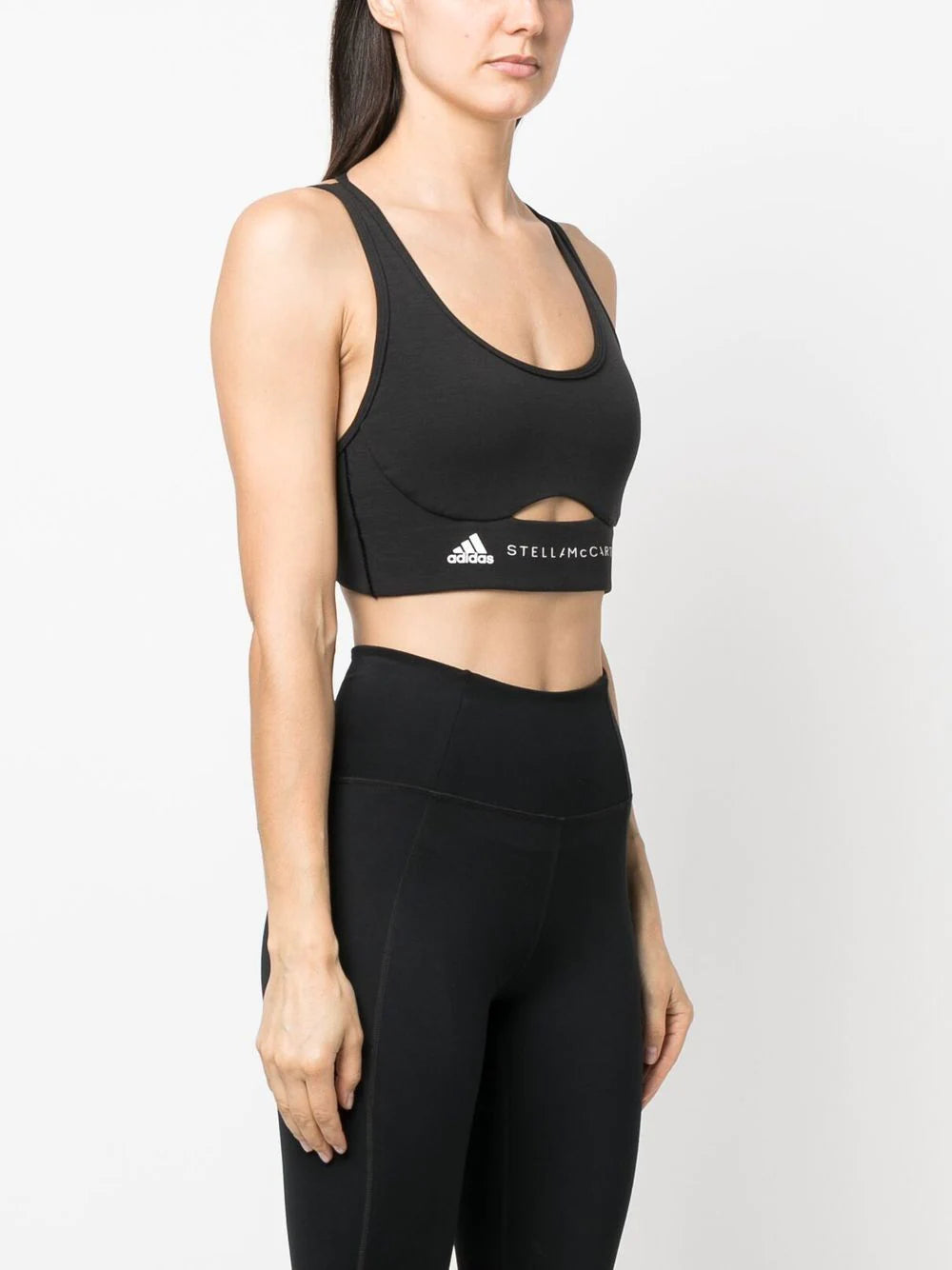 Adidas by Stella McCartney - Top estilo bralette con logo estampado