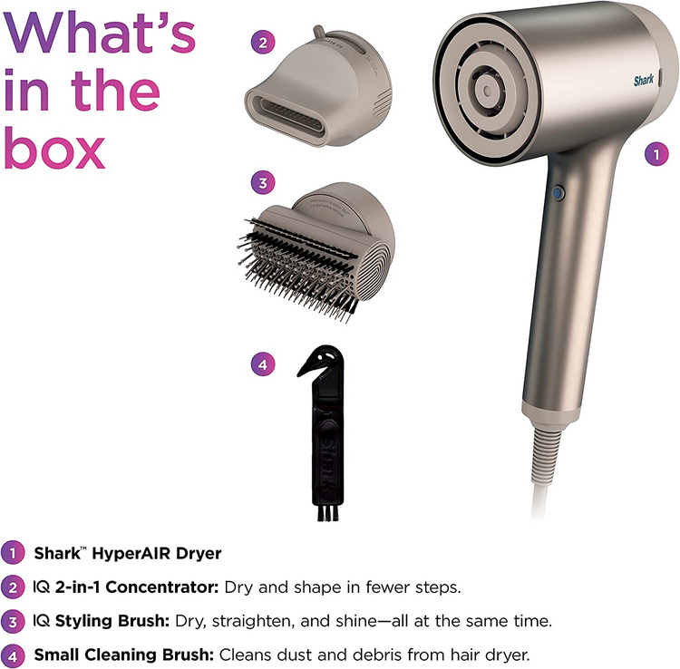 Shark HyperAIR® - Secadora de cabello HD112BRN