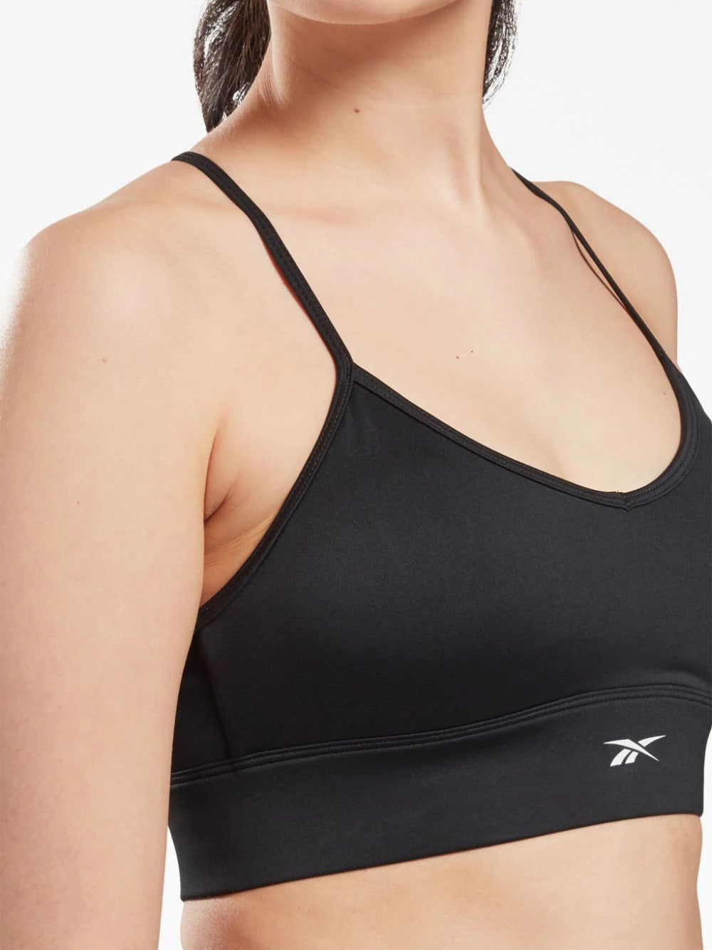 Reebok - Bra deportivo con logo estampado