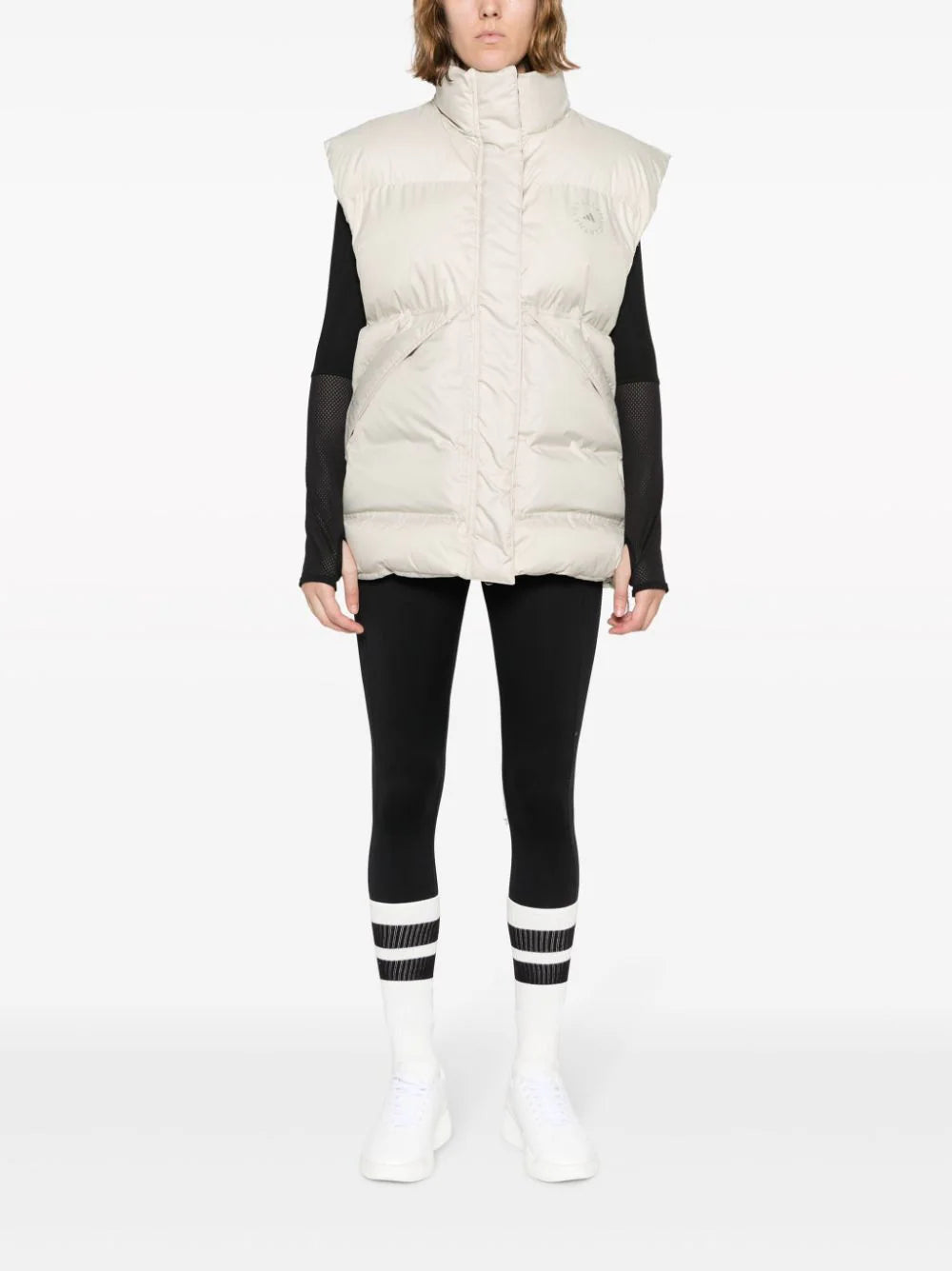 Adidas by Stella McCartney - Chaleco capitonado con parche del logo
