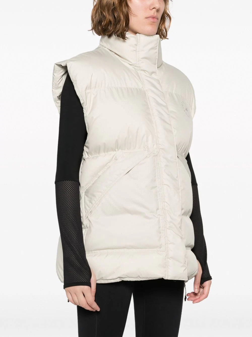 Adidas by Stella McCartney - Chaleco capitonado con parche del logo