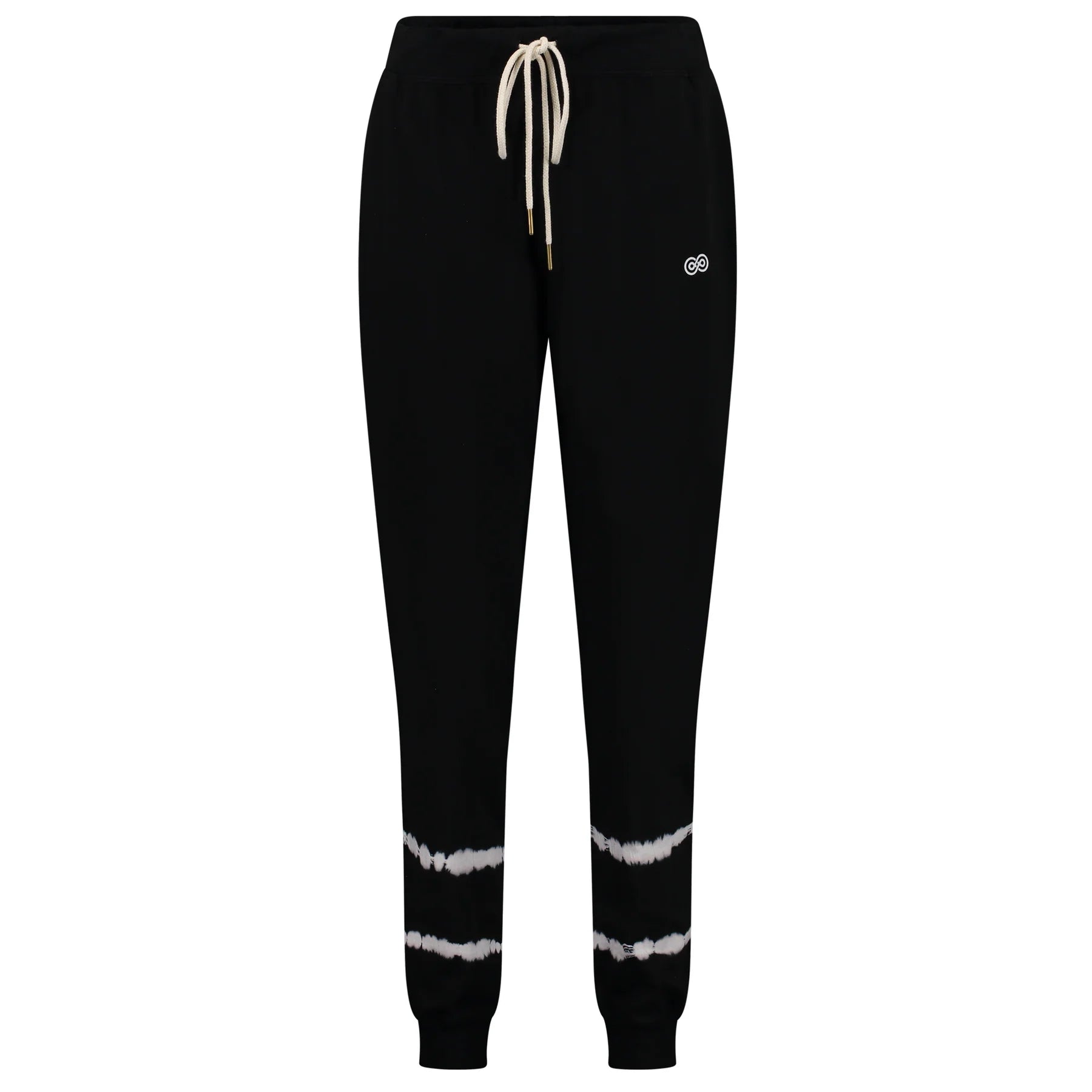Pants Negros Sersana de Fleece con Tie Dye Unisex