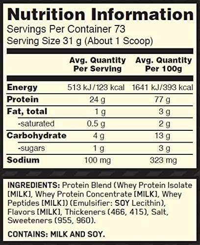 Optimum Nutrition - 100% Whey Gold Standard, Vainilla - 2.27 kg