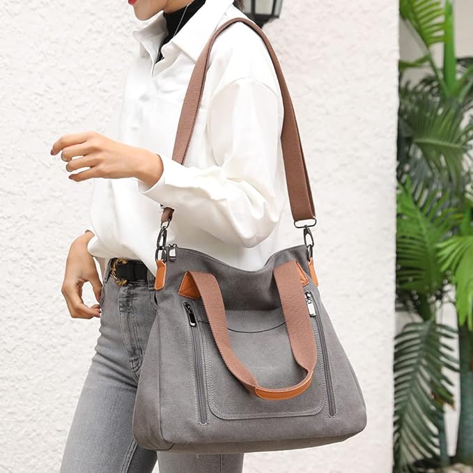 CHIFEI Bolso Mujer Hombro Mano Cruzada Compras Viaje Correa Desmontable