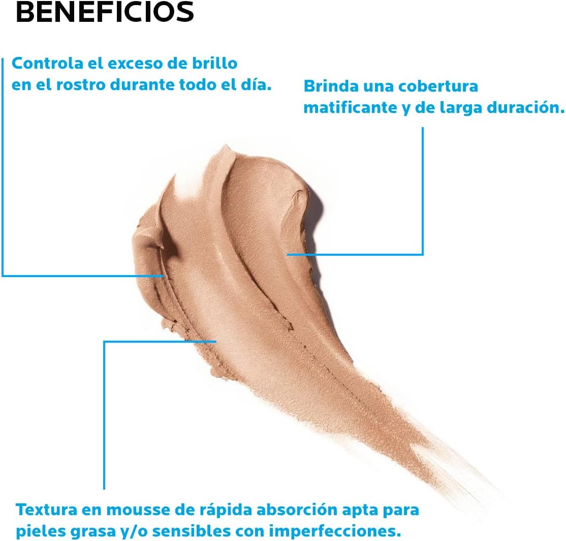 La Roche Posay mousse unificador matificante con color Effaclar BB Blur 30ml
