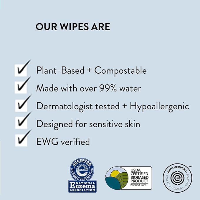 Honest Company - Baby Wipes, Fragrance Free, Classic - 288 Toallitas