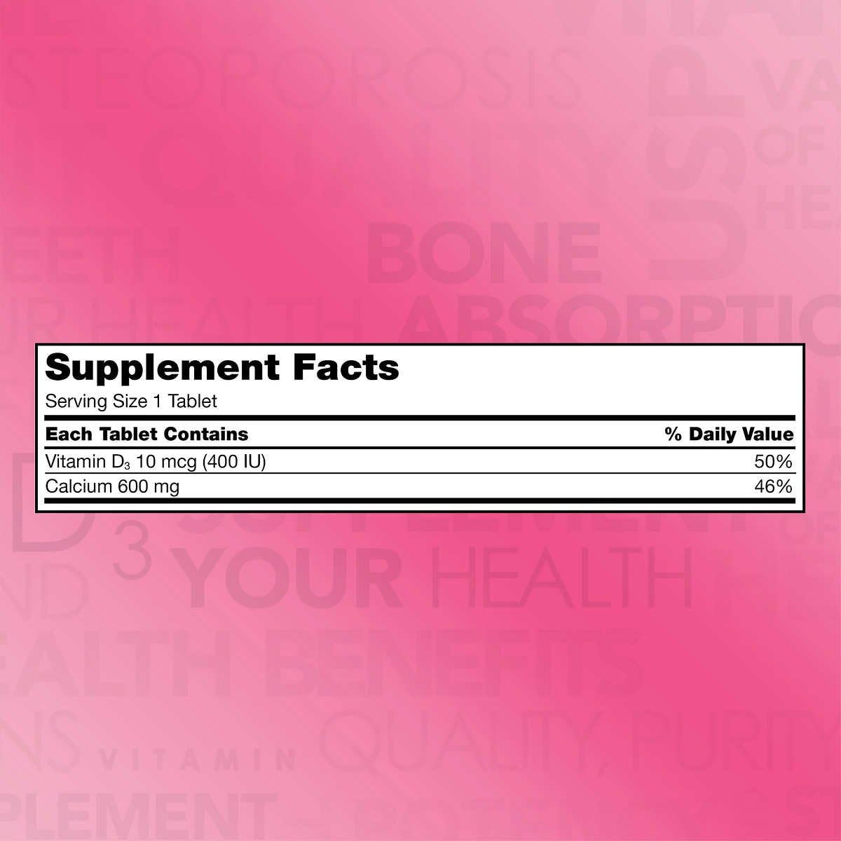 Kirkland Signature - Calcio 600 mg + D3 - 500 tab