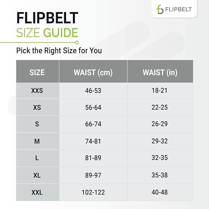 FlipBelt Cinturón de entrenamiento para correr y fitness, negro