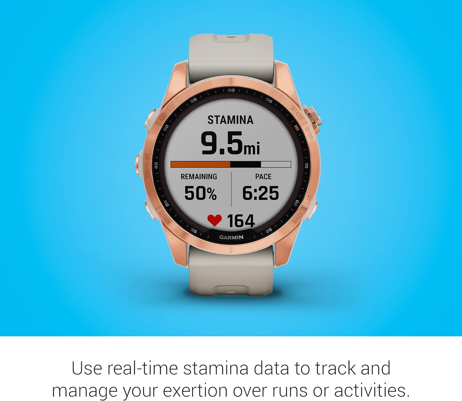 Garmin Fenix 7S Solar, Oro Rosado/Arena 42 mm
