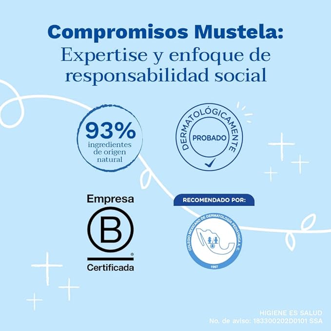 Mustela - Gel de Baño Corporal Suave, Bebés y Niños - 500 ml