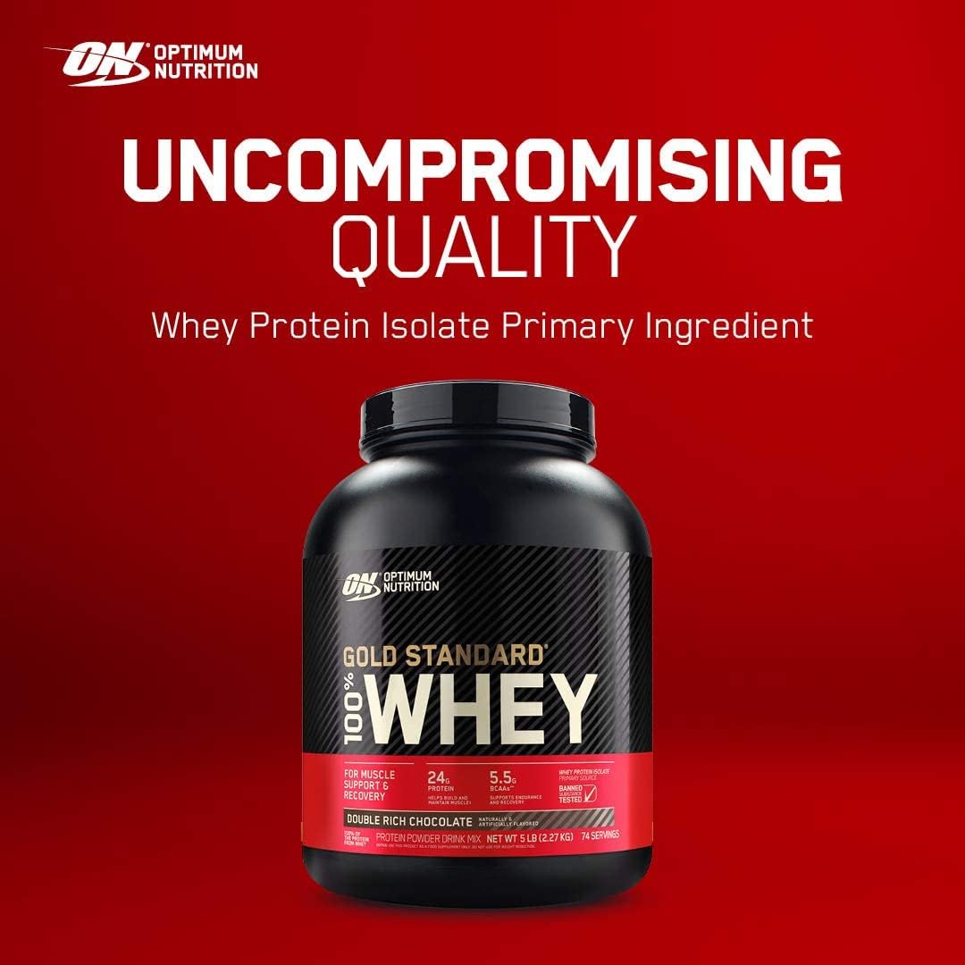 Optimum Nutrition - 100% Whey Gold Standard, Vainilla - 2.27 kg