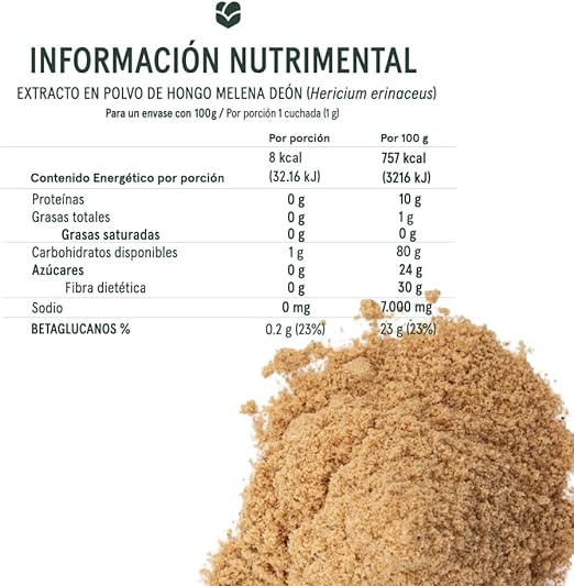 Commons Lion´s Mane - Extracto puro de Melena de León en Polvo 100g