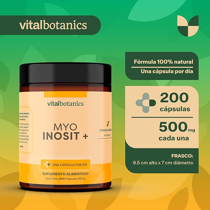 VitalBotanics Myo Inositol Puro - 200 caps