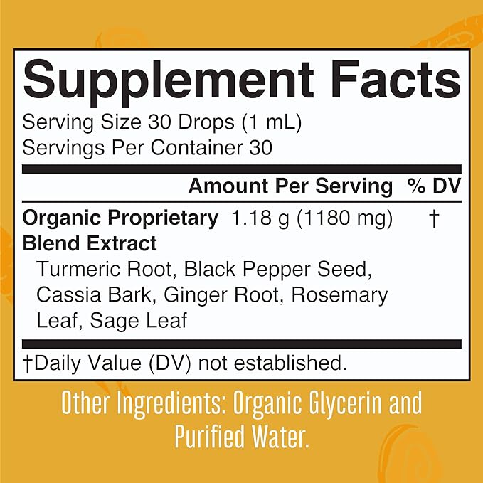 MaryRuth Organics Turmeric Gold Drops - 30 mL