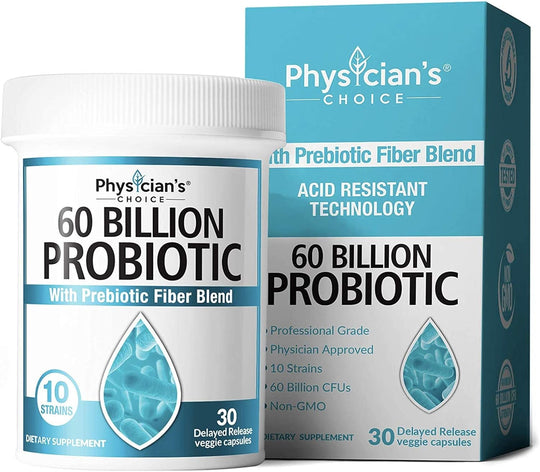 Physicians Choice - 60 Billion Probiotic whit Prebiotic Fiber Blend - 30 cap