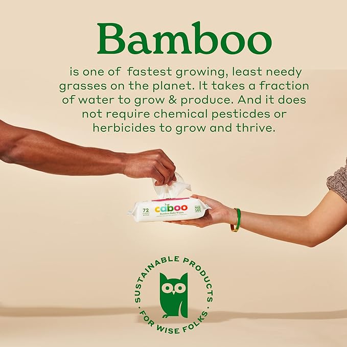 Caboo - Bamboo Baby Wipes - 216 Toallitas
