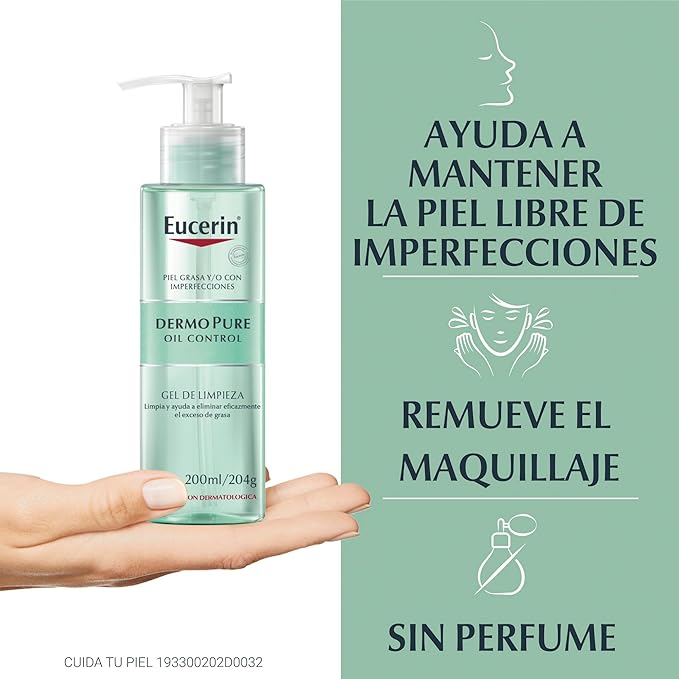 Eucerin DermoPure Gel Limpiador Facial - 200 ml