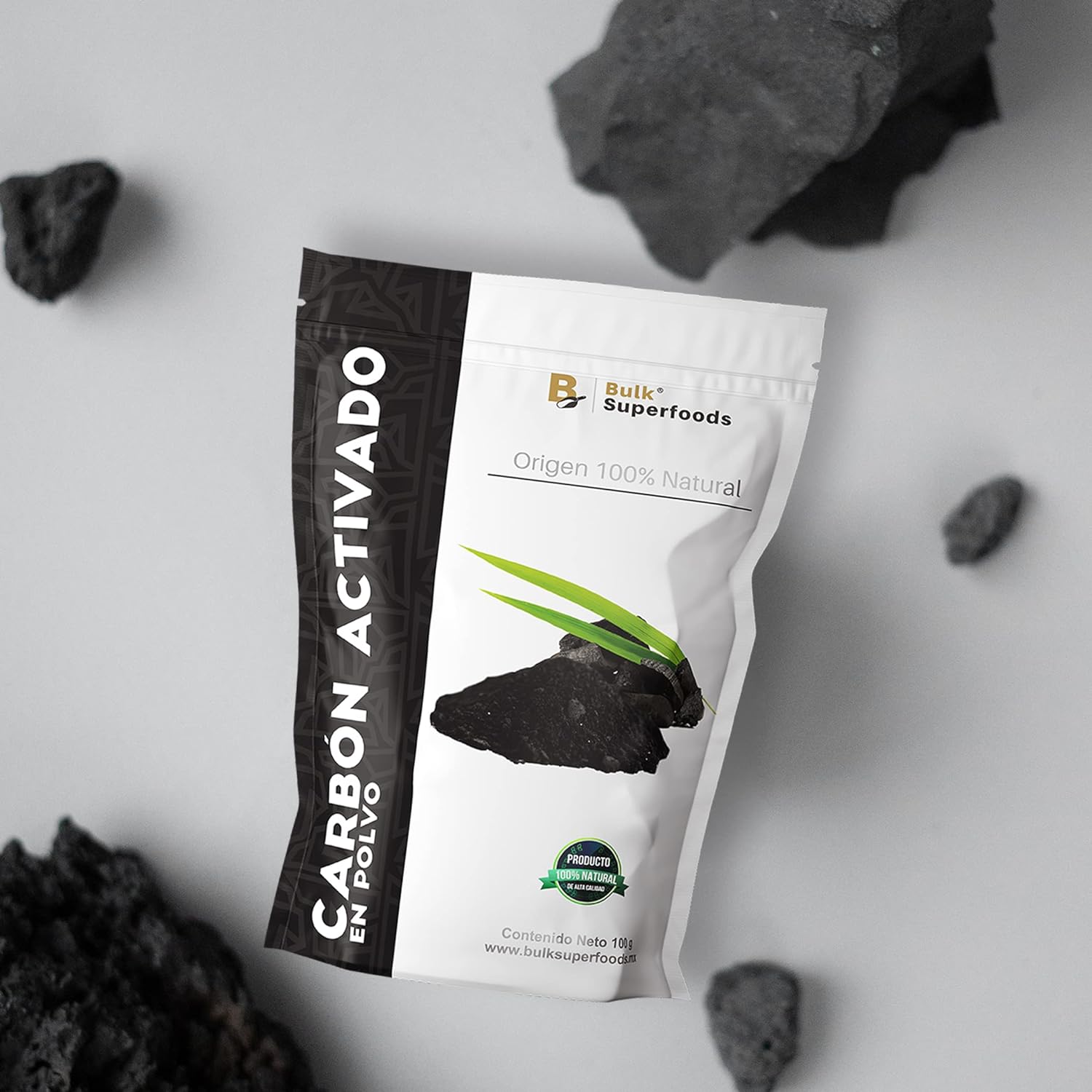 Carbón Activado en Polvo | Contiene 100 g