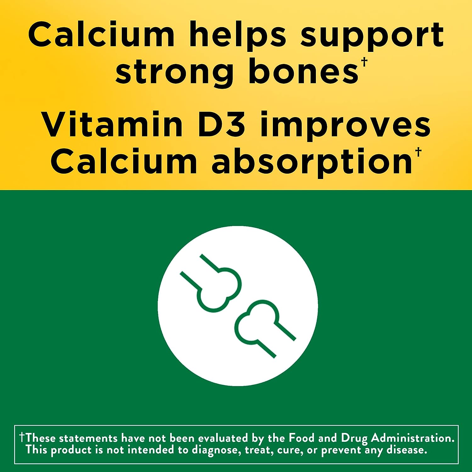 Nature Made - Calcium 600 mg with Vitamin D3 - 220 tab