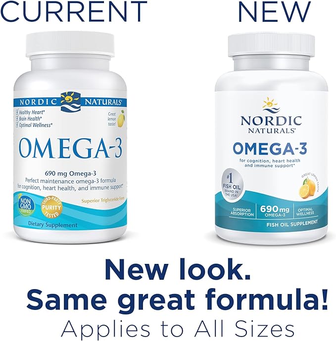 Nordic Naturals - Omega-3 Lemon taste - 180 Softgels