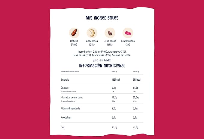 Nākd. Berry Delight - Barritas Raw de Fruta y Frutos Secos - Sin Azúcar Añadido - 4 x 35g - 140g