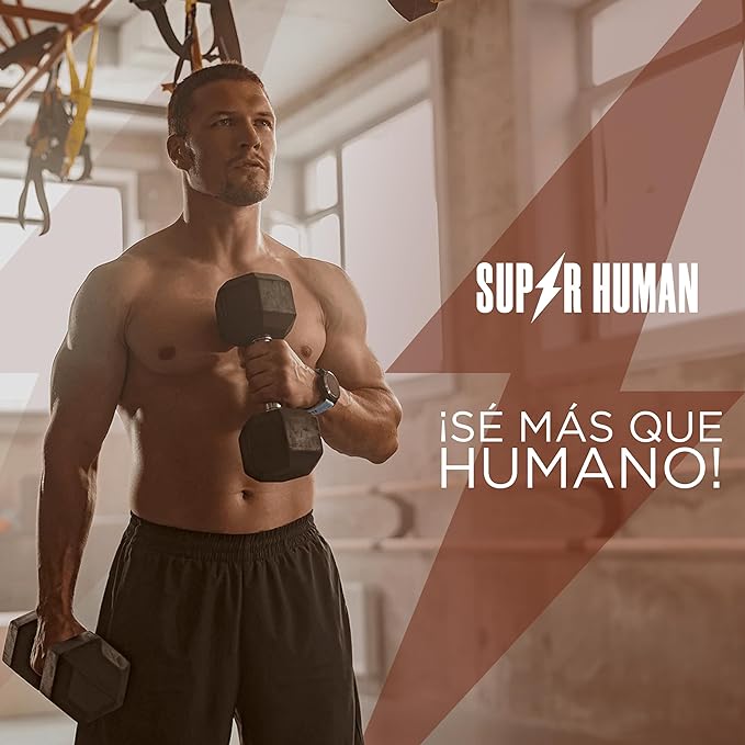 SUPER HUMAN - Creatina Monohidratada PREMIUM + Beta Alanina 450g - Suplemento Alimenticio, Sabor Café