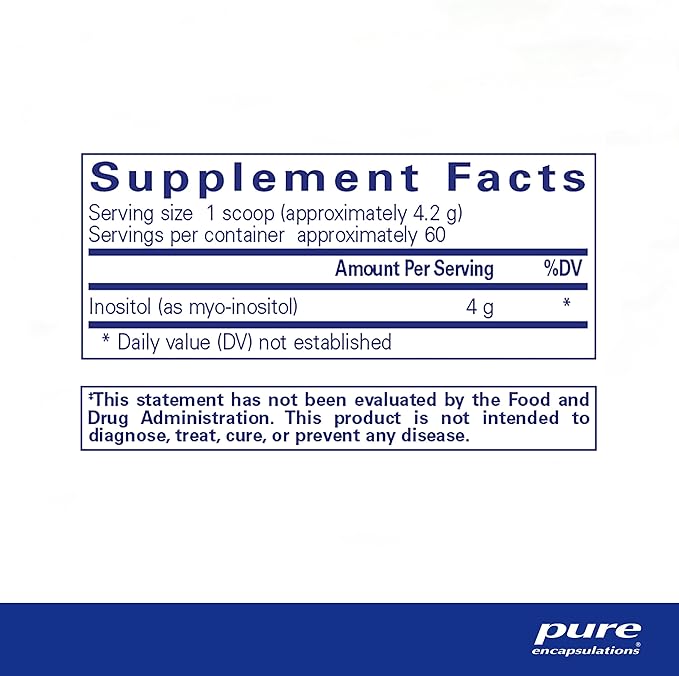 Pure Encapsulations - Inositol Powder - 252 g