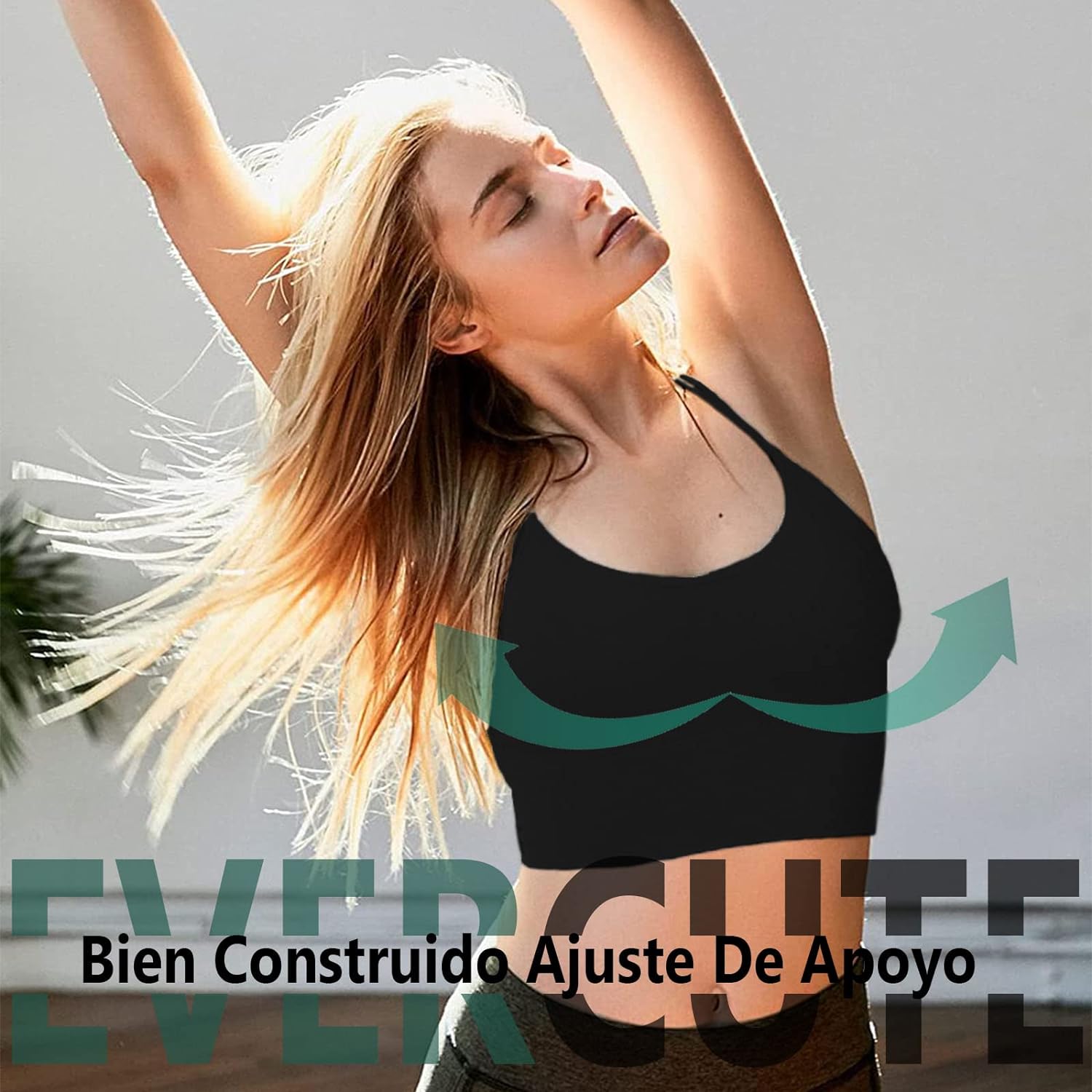 Brasieres Deportivos de Mujer, Sujetador Deportivo con Espalda Cruzado