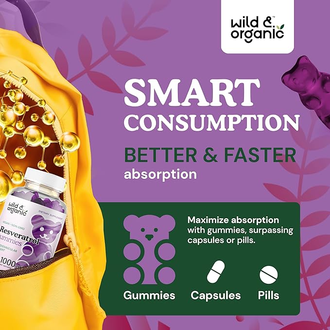 Wild & Organic - Resveratrol Gummies - 60 gomitas