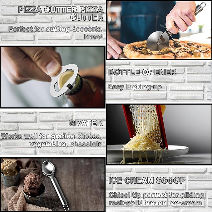 Umite Chef - Juego de 34 utensilios de cocina