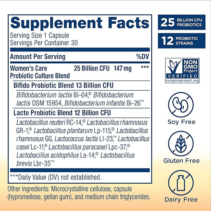Renew Life Ultimate Flora Probiotic Formula, Womens Care - 30 cápsulas