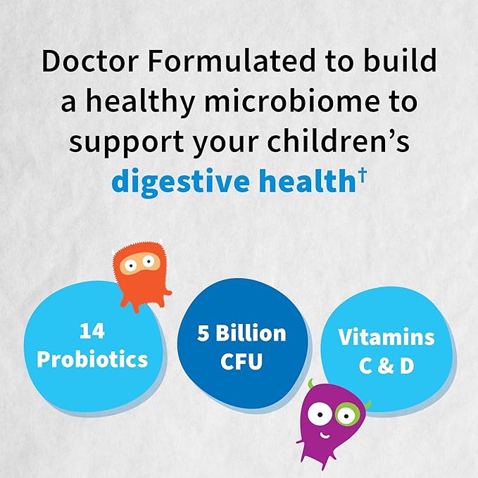 Garden of Life - Probiotics, Dr. Formulated Organic Probiotics for Kids, Strawberry Banana 30 Count