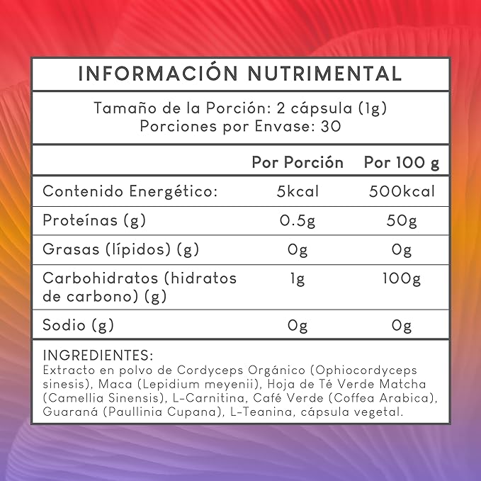 Booster Blend 60 Cápsulas de 500 mg. c/u
