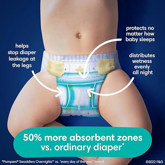 Pampers - Pañales Overnight Talla 6 - 42 Pañales