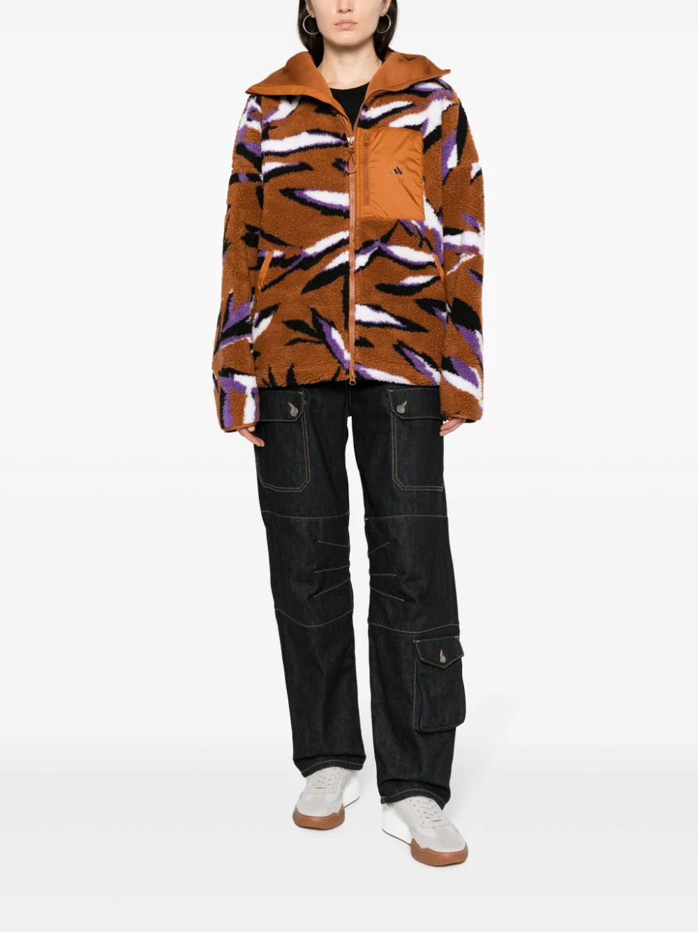 Adidas by Stella McCartney - Chamarra con hojas estampadas