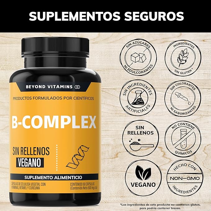 Beyond Vitamins B-Complex - 60 cápsulas