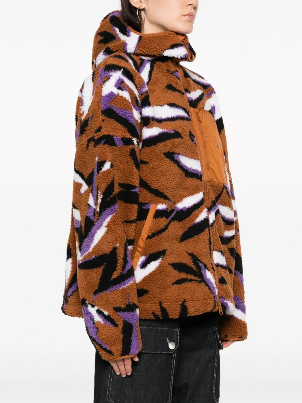 Adidas by Stella McCartney - Chamarra con hojas estampadas