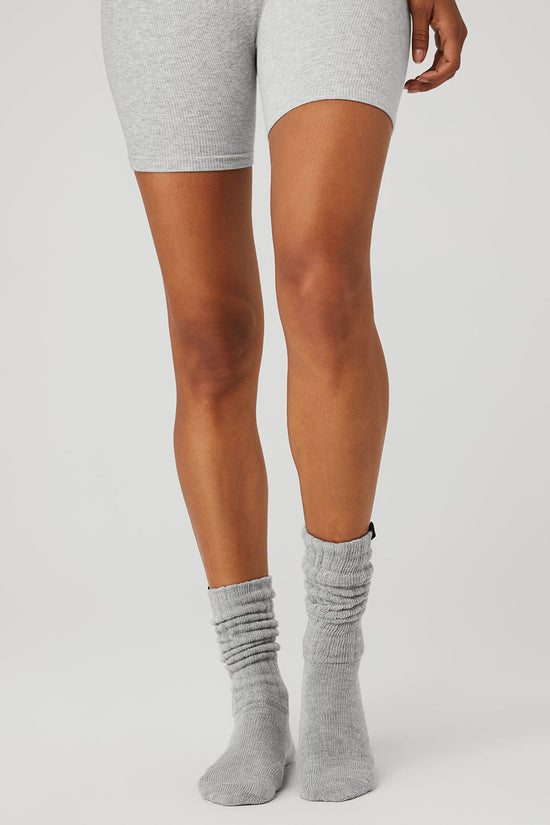 Women's scrunch sock - Athletic heather grey