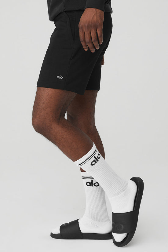 Unisex throwback sock - White/Black