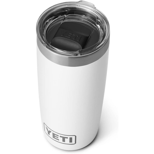 YETI Rambler - Vaso de 300 ml, de Acero Inoxidable, aislado al vacío con tapa MagSlider - Blanco