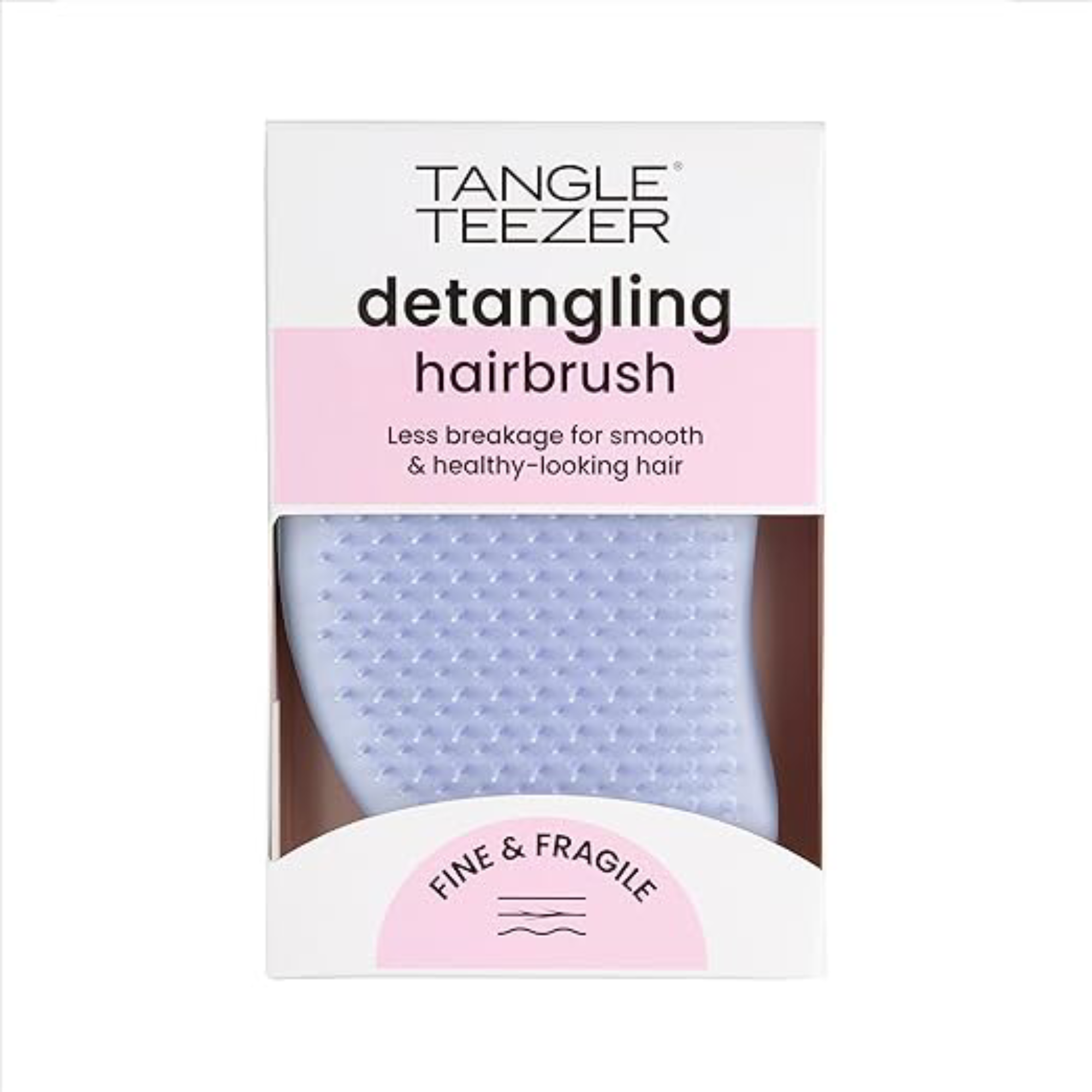 Tangle Teezer Cepillo para desenredar fino y frágil, violeta menta