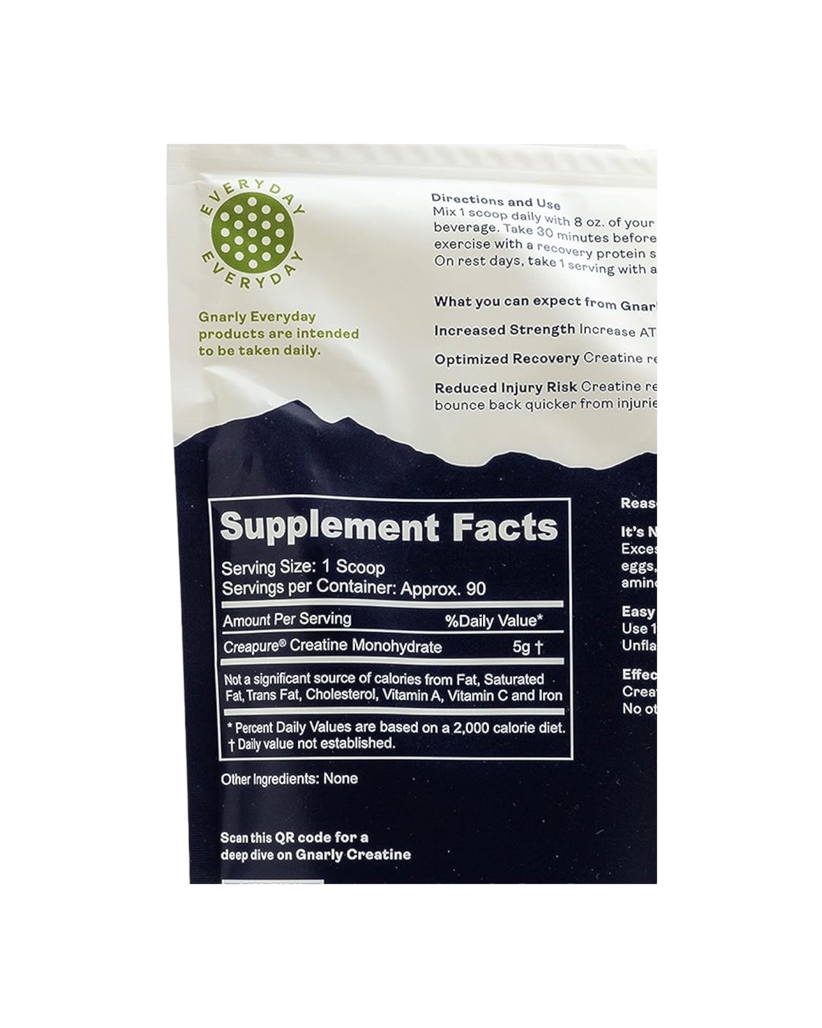 Creatina en Polvo sin Sabor Gnarly Nutrition - (450g)